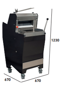 Broodsnijmachine semiautomaat lichtgewicht
