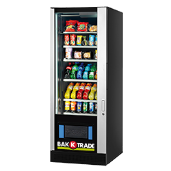 Snackautomaat met verlichte productpresentatie