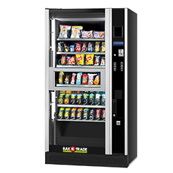 Snackautomaat, centraal leveringsluik
