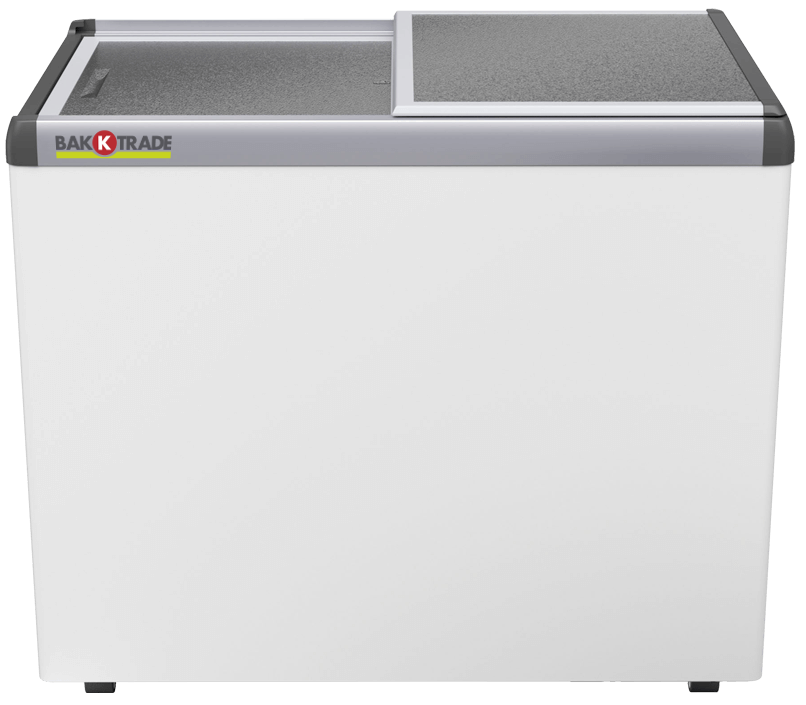 Koelkist met aluminium schuifdeksels